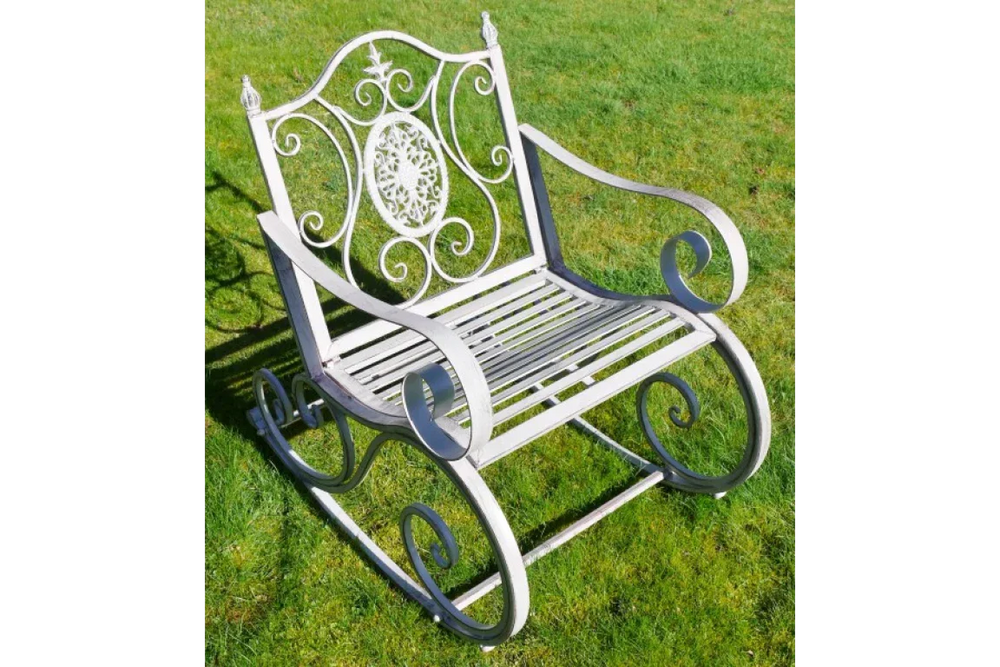 Antique Grey Rocking Chair - 4846