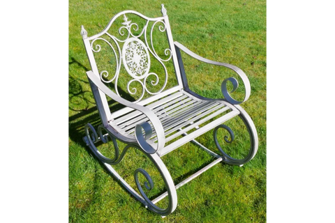 Antique Grey Rocking Chair - 4846