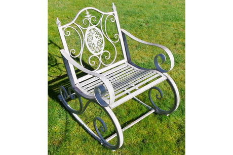 Antique Grey Rocking Chair - 4846