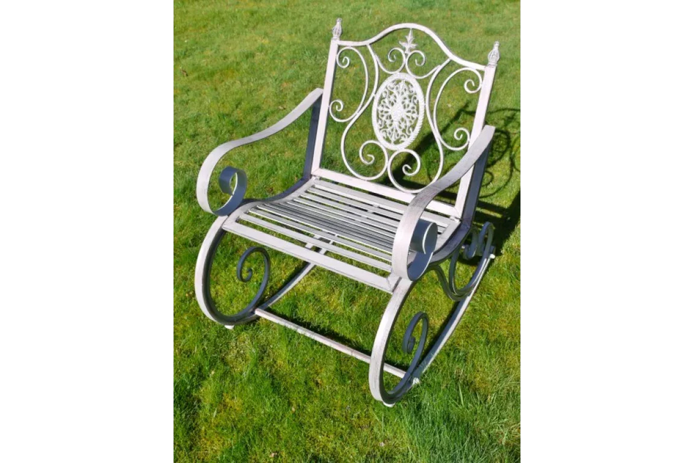 Antique Grey Rocking Chair - 4846