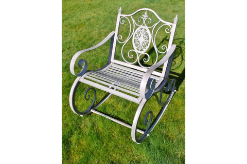 Antique Grey Rocking Chair - 4846
