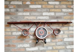Aeroplane Clock / Shelf - 4870
