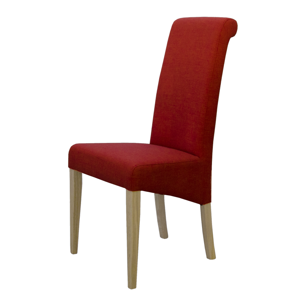 Italia Chilli Fabric Chair