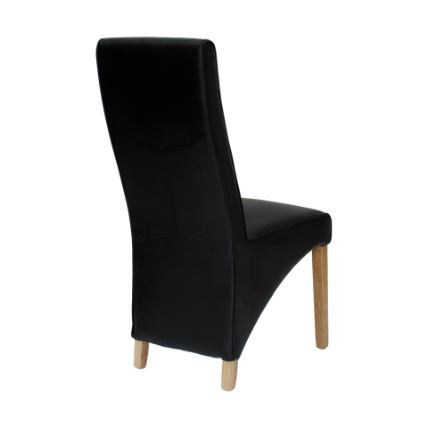 Wave Noir Dining Chair - MATT BONDED