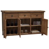 Rustic Oak Large Sideboard