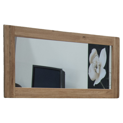 Rustic Oak Large Mirror