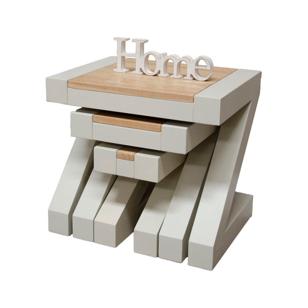 Painted Z Nest of Tables