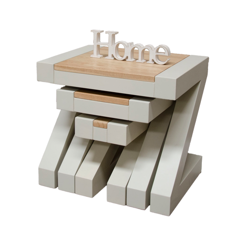 Painted Z Nest of Tables