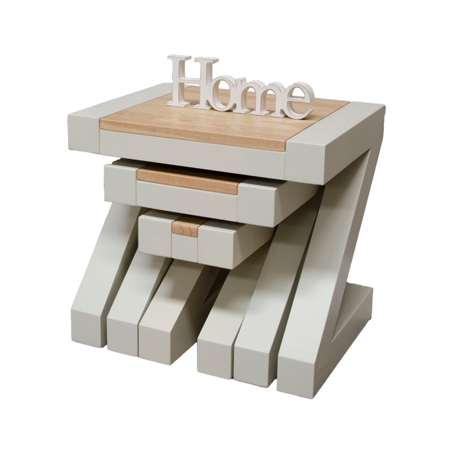 Painted Z Nest of Tables