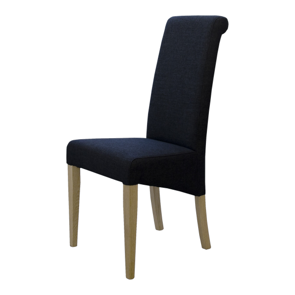 Italia Charcoal Fabric Chair