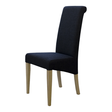 Italia Charcoal Fabric Chair