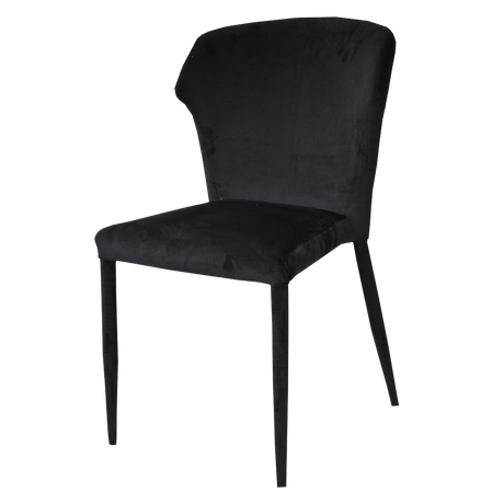 Osaka Velvet Black Chair