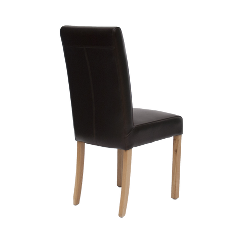 Marianna (Brown) Leather Dining Chair - BYCAST