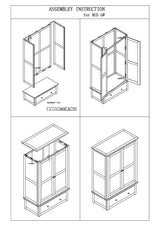 Rustic Oak Gents Wardrobe