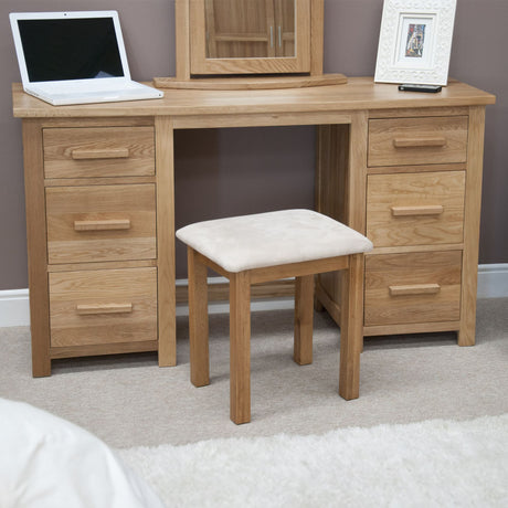 Opus Twin Pedestal Dressing Table and Stool