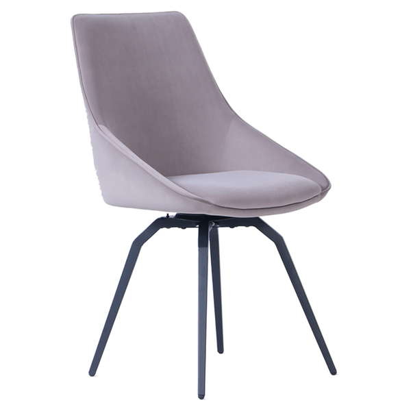 Porto Mink Swivel Chair (Metal Legs)