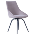 Porto Mink Swivel Chair (Metal Legs)