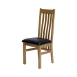 Perugia Oak Dining Chair with Brown seat pad