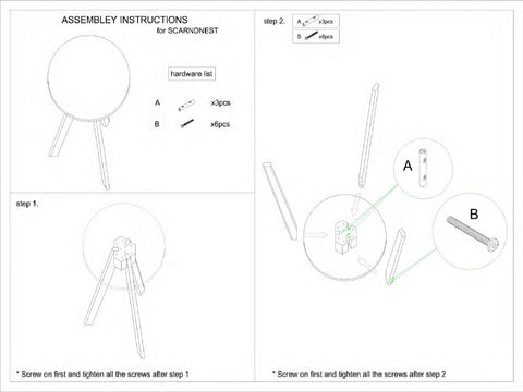 Scandic Round Nest x 3