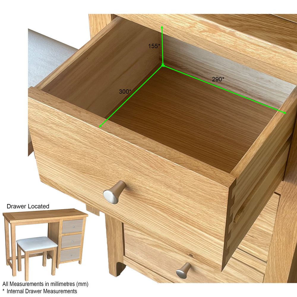Como Dressing Table with Stool