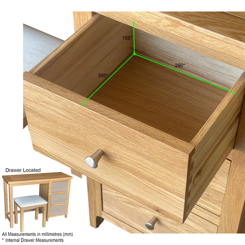 Como Dressing Table with Stool