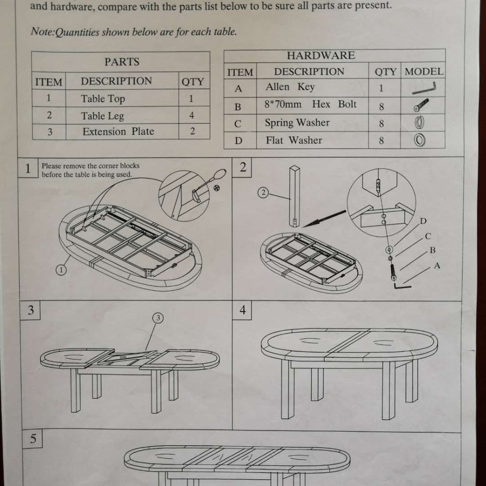 Painted Deluxe Oval table