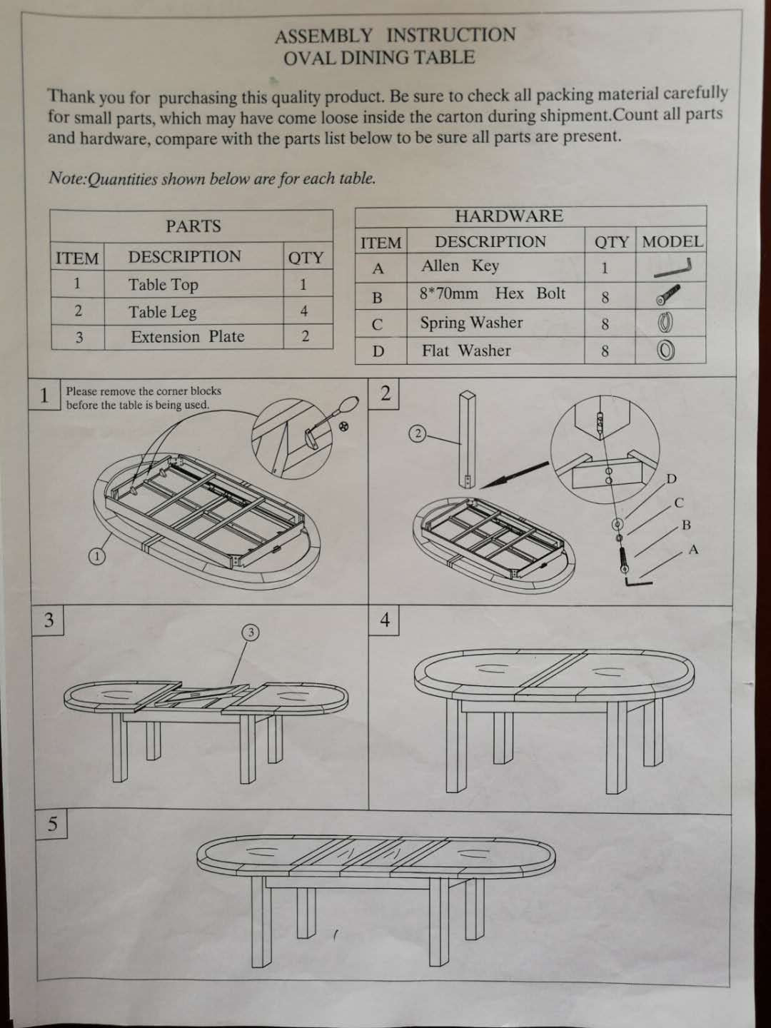 Painted Deluxe Oval table