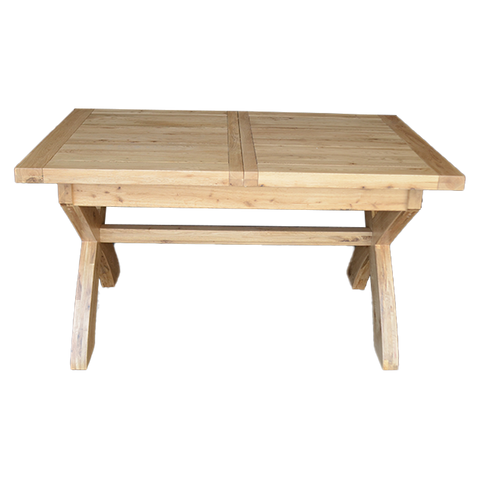 Deluxe Small X-LegTwin Leaf Ext Table 1450+(2x350) X 900