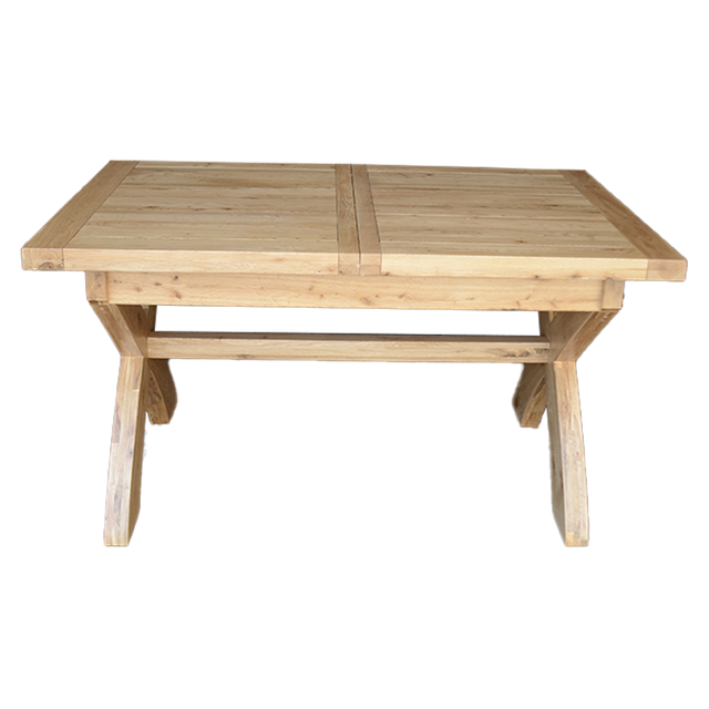 Deluxe Small X-LegTwin Leaf Ext Table 1450+(2x350) X 900