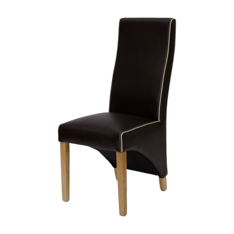 Wave Coco/Bone Contrast piping Dining Chair