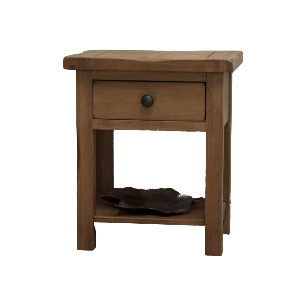 Rustic Oak Lamp/Sofa Table