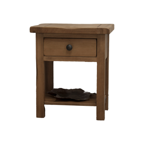 Rustic Oak Lamp/Sofa Table