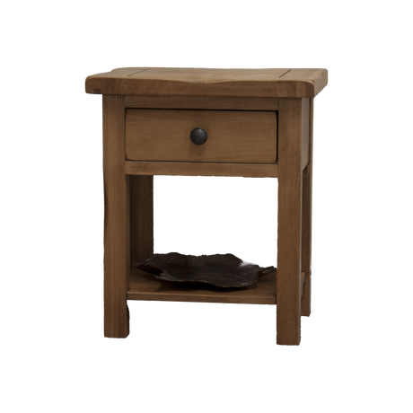 Rustic Oak Lamp/Sofa Table