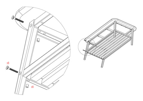 Scandic 4'x2' Coffee Table