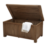 Rustic Oak Blanket Box
