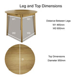 Scandic 950mm Round Table