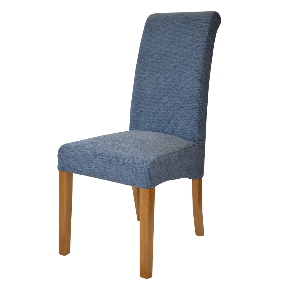 Naples Denim Chair (Oak legs)