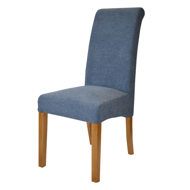 Naples Denim Chair (Oak legs)