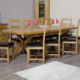 Deluxe X-LegTwin Leaf Ext Table 2000+(2x400) X 1000