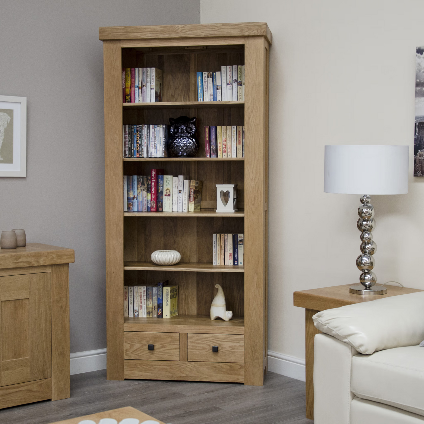 Bordeaux Large Bookcase with Drawers