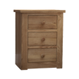 Torino 3 Drawer Narrow Bedside Cabinet