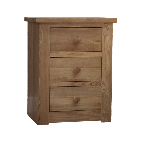 Torino 3 Drawer Narrow Bedside Cabinet