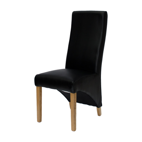 Wave Noir Dining Chair - MATT BONDED