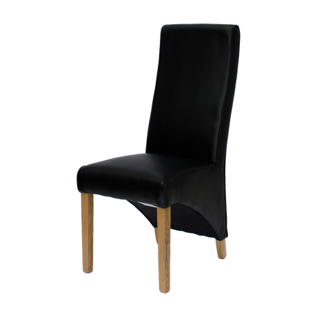 Wave Noir Dining Chair - MATT BONDED