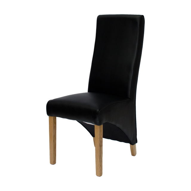 Wave Noir Dining Chair - MATT BONDED