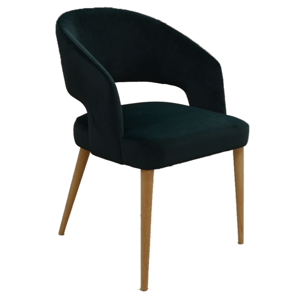 Genoa Green Chair (Round oak Legs)