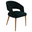 Genoa Green Chair (Round oak Legs)