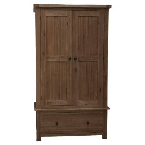Rustic Oak Gents Wardrobe
