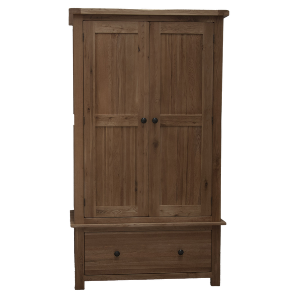 Rustic Oak Gents Wardrobe