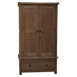 Rustic Oak Gents Wardrobe